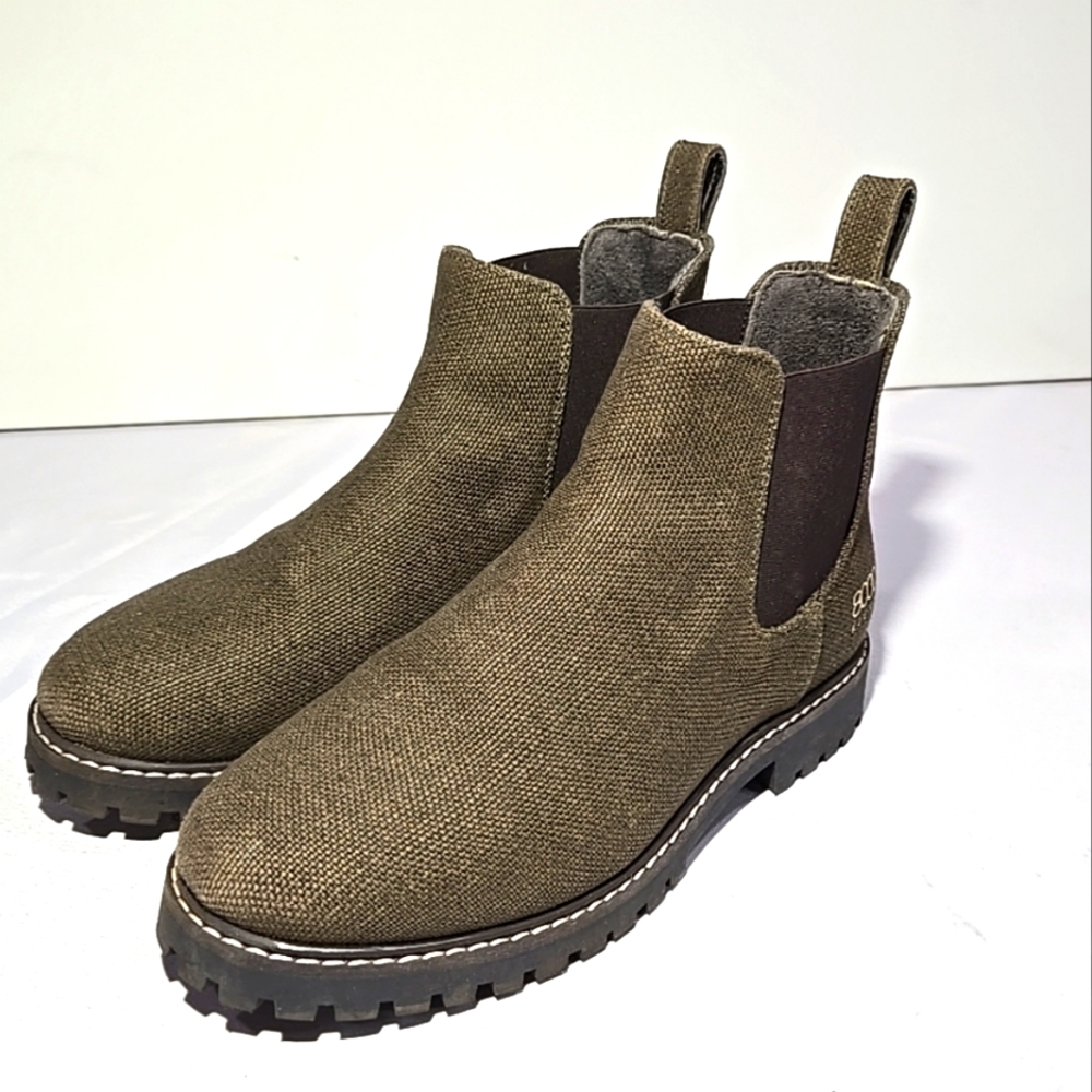 Ankle Boots 8000 Kicks 9 -(42) Hemp Green Chelsea Pull-On Comfort Casual Boots